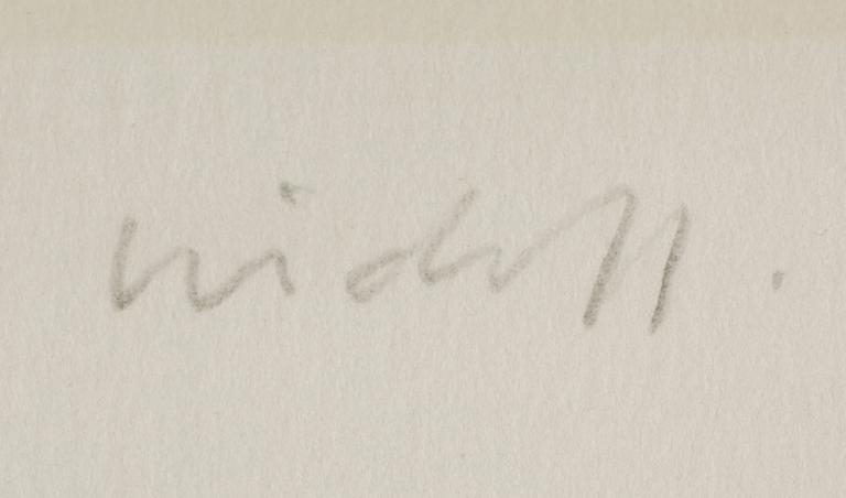 ANDERS WIDOFF, litografi, sign o numr 249/400.