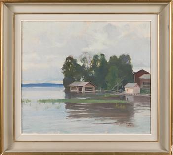 Wilho Sjöström, olja på duk, signerad och daterad 1944.