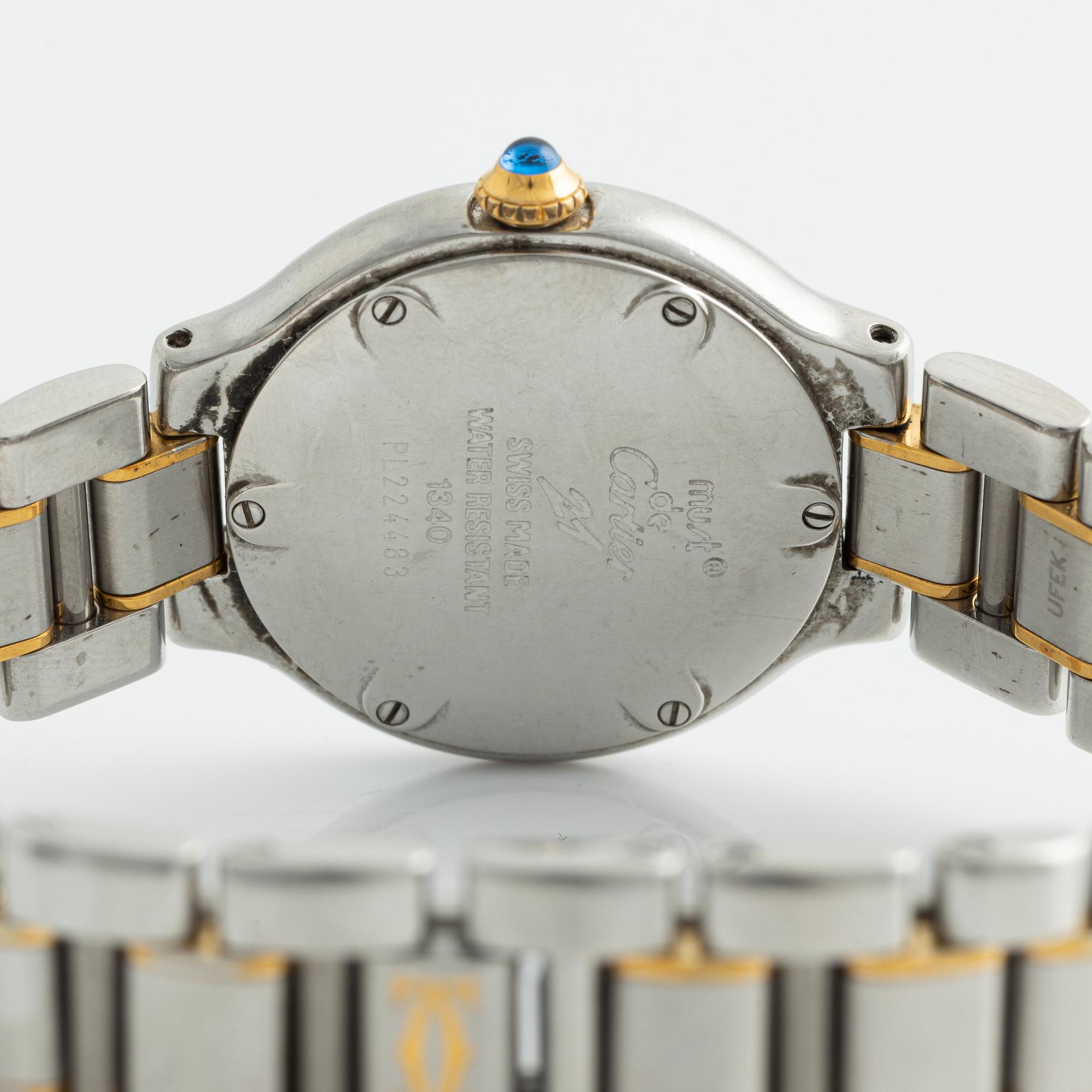 must de CARTIER, Must 21, armbandsur, 28 mm.