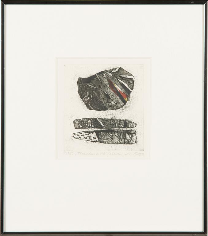 Vive Tolli, etching, signed and dated -91, numbered 32/50.