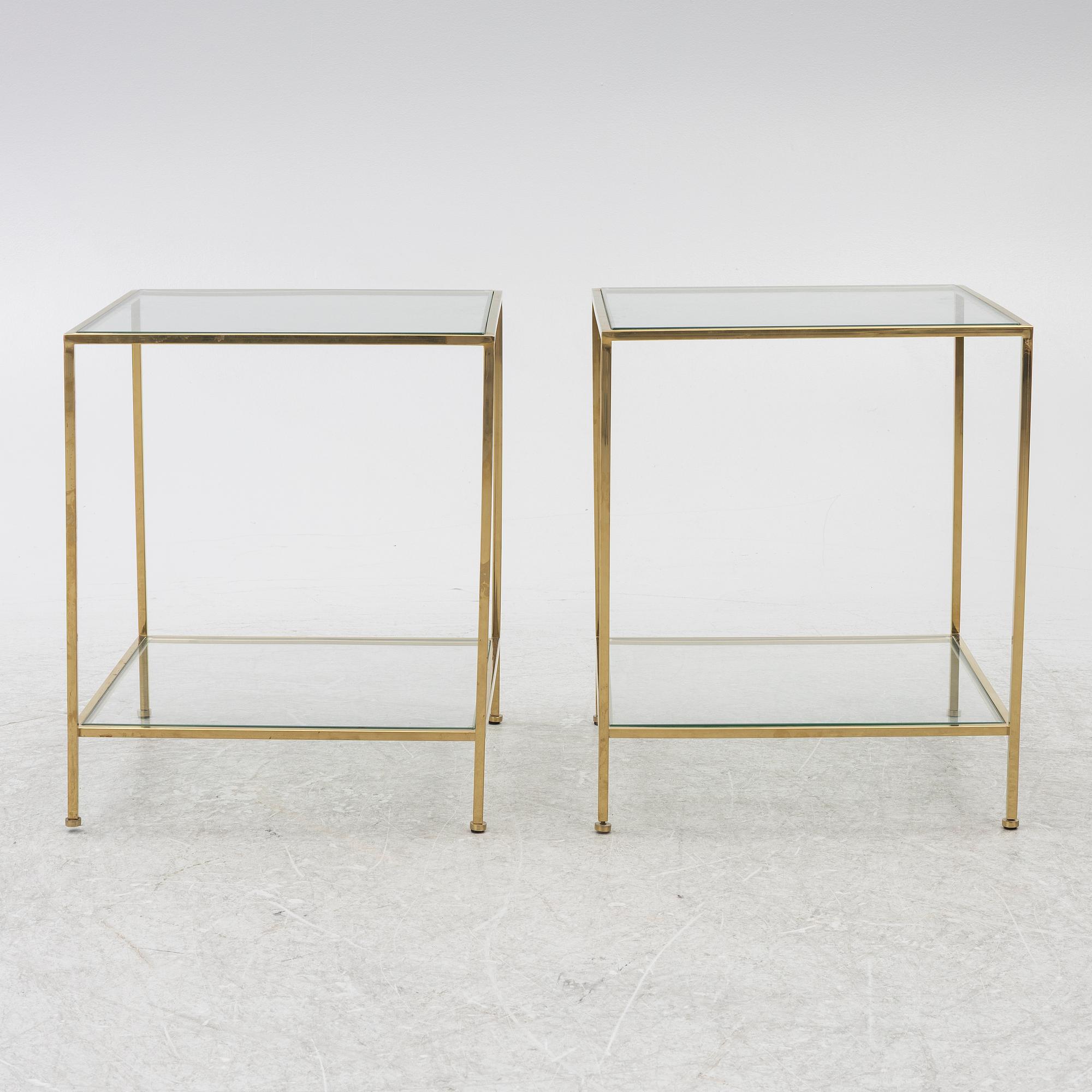 A pair of 'Wing' sofa tables, Ruth & Joanna, contemporary.