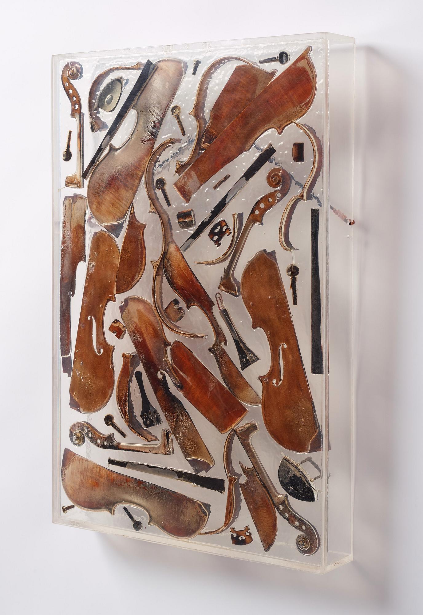 Arman (Armand Pierre Fernandez), Accumulation with violins.