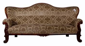 SOFFA samt 4 STOLAR, nyrokoko 1800-talets andra hälft.