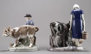 FIGURINER, 2 st, Kunglig Dansk samt Bing & Gröndahl.