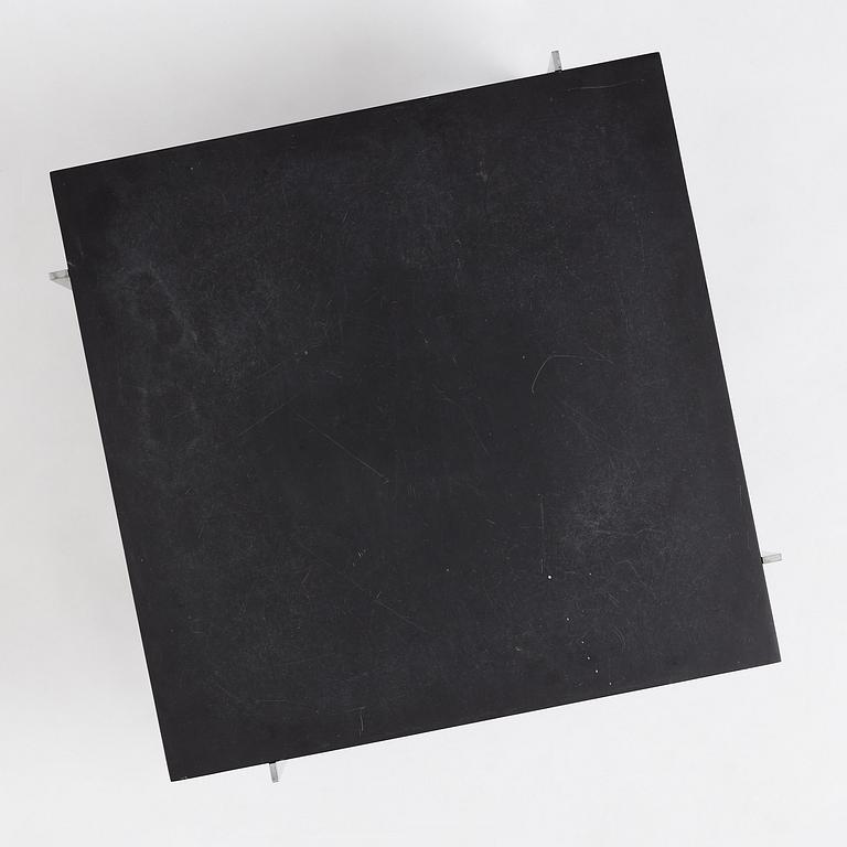Poul Kjaerholm, a black stone top 'PK61' table, edition E Kold Christensen, Denmark.