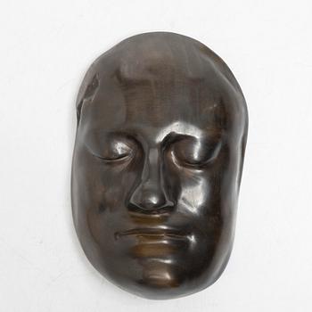 Karl XII:s dödsmask, brons, troligen Finspångs bruk, 1900-tal.