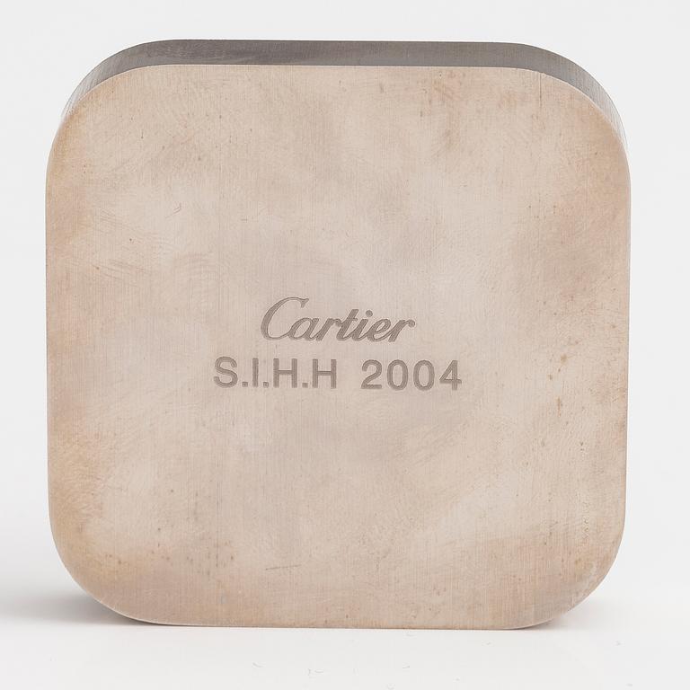CARTIER, A brass compass with a palladium finish. S.I.H.H, 2004.