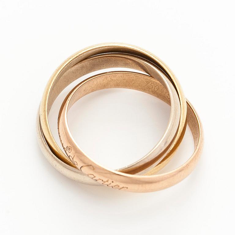 Cartier, ring, “Trinity”, 18K in three colours.