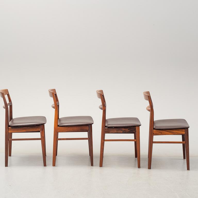 A second half of the 20th Century five piece dining suite, Vejle Stole & Möbelfabrik, Denmark.