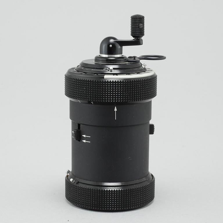 A "Curta Type 1", developed by Curt Herzstark,  Contina AG Mauren, approx 1954.
