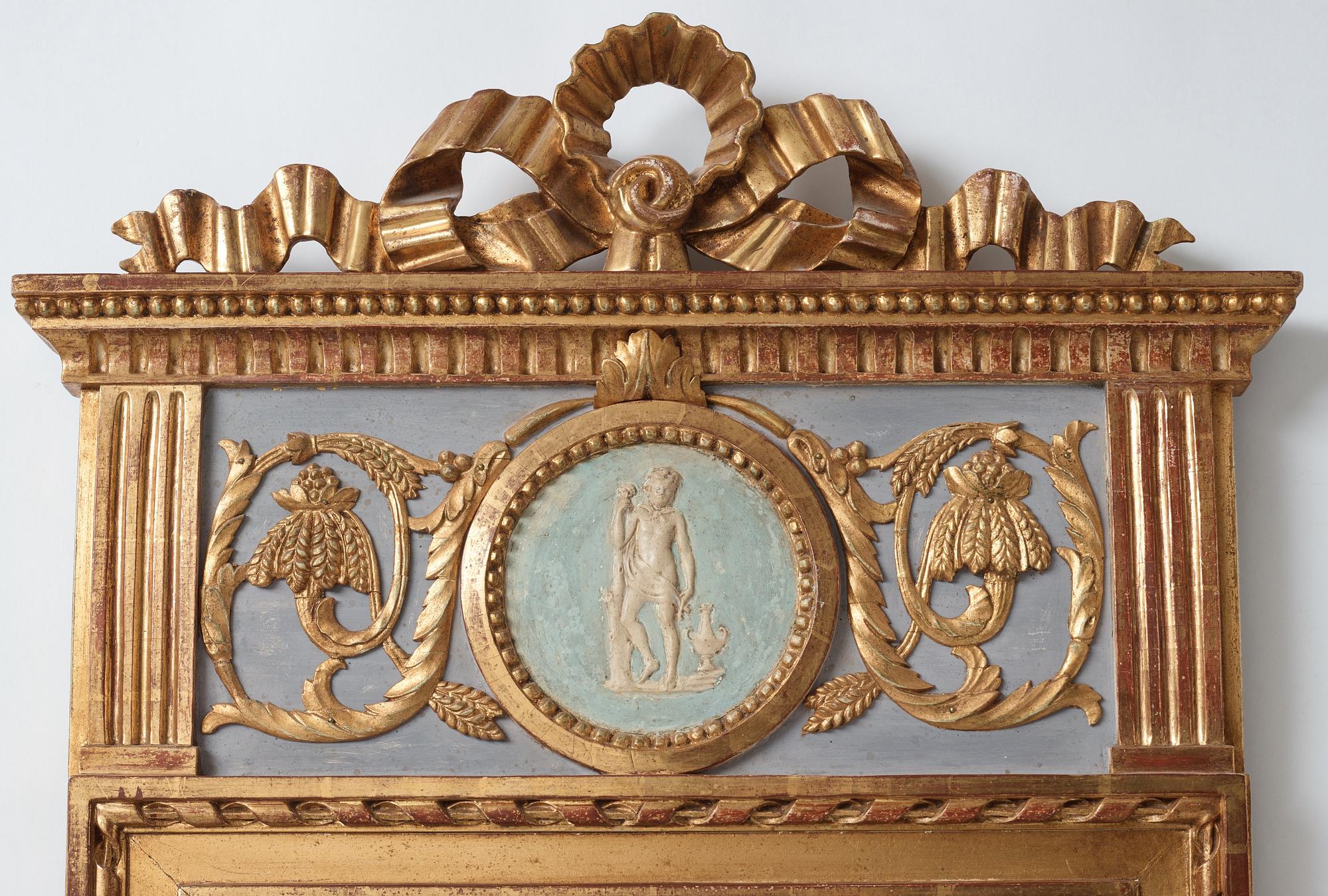 SPEGELLAMPETT, för två ljus, 1700-talets slut, Gustaviansk.