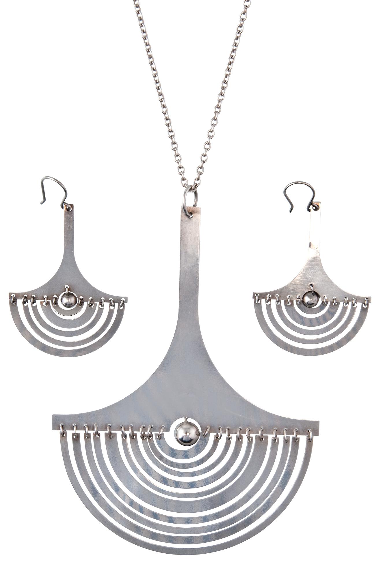 Tapio Wirkkala, NECKLACE WITH EARRINGS.