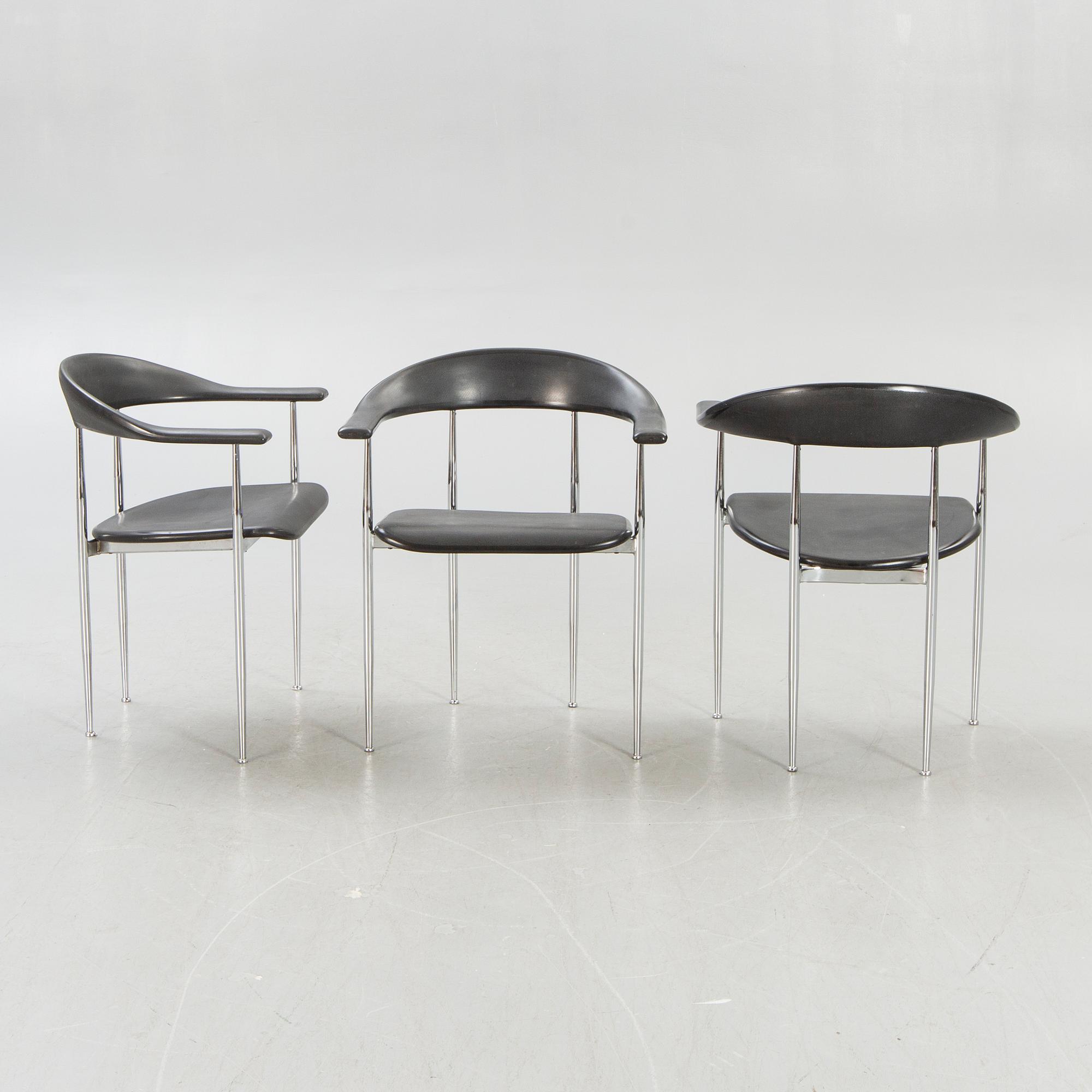 Giancarlo Vegni & Gianfranco Gualtierotti, armchairs 6 pcs for Fasem 20th century later.