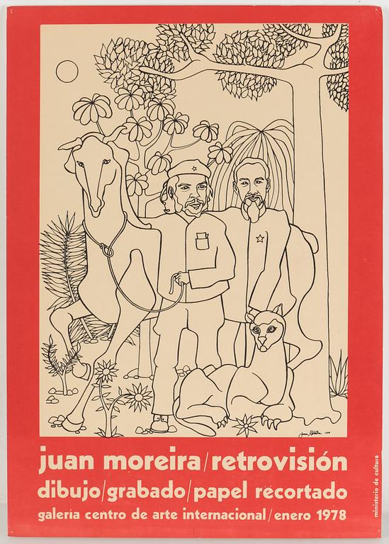 FILMAFFISCHER, 6 st, offsettryck, Kuba och Spanien, 1970-tal.