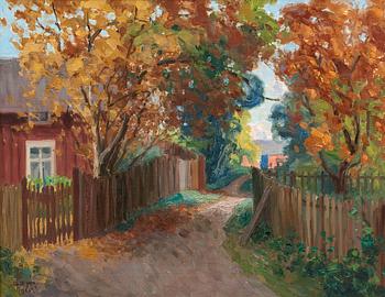 545. Carl Johan Danielson, PARK ALLEY IN VAASA.