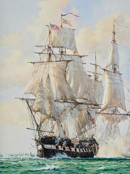 Barry Mason, "Shannon" in battle with "Chesapeake".