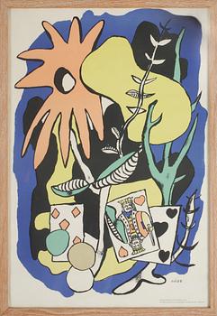FERNAND LÉGER, efter, färglitografi, utgiven School Prints Ltd, Tryckt hos W S Cowell Ltd, signerad i trycket.