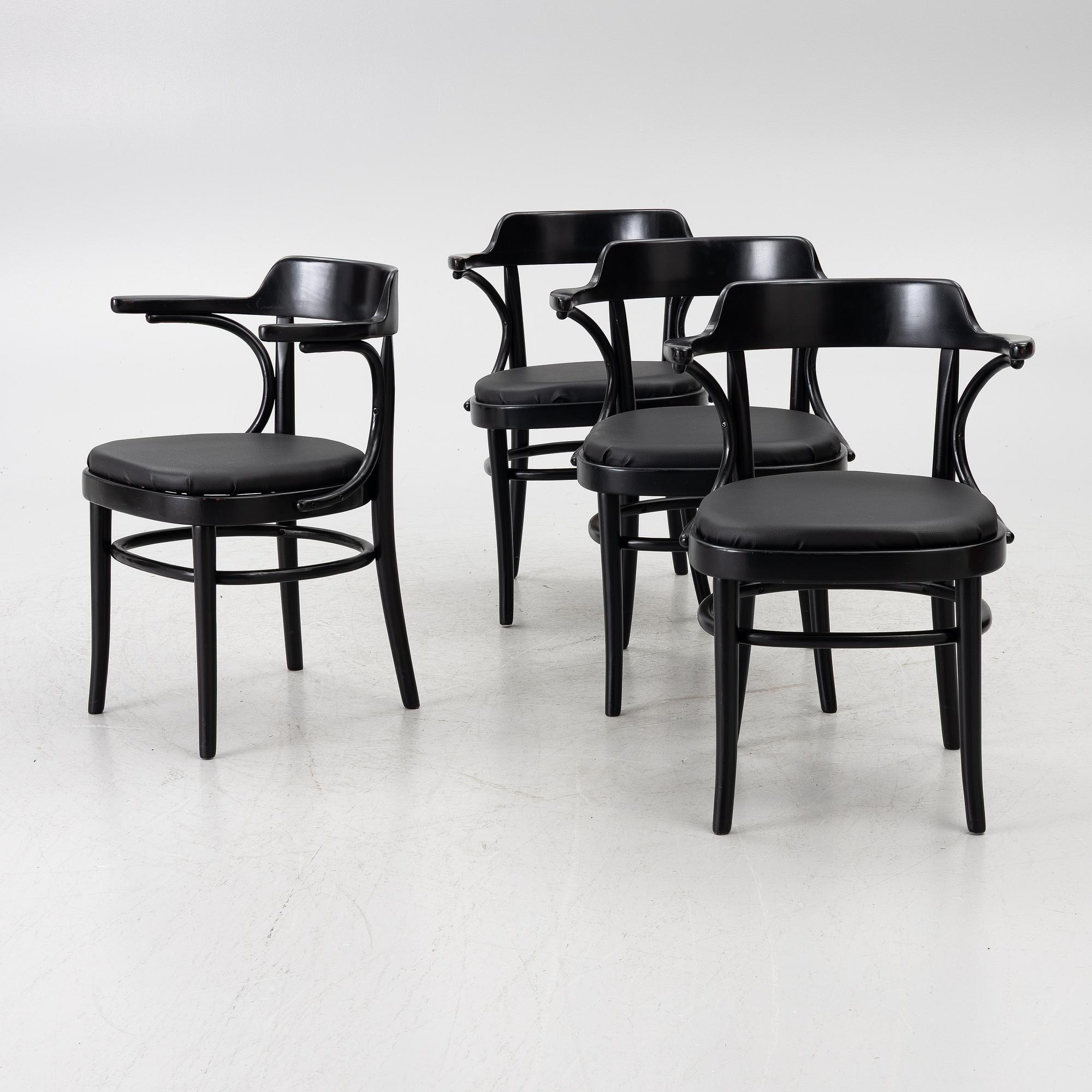 Axel Kandell, Armchairs, 4 pcs, “Cattelin”, Gemla, Diö, mid-20th century.