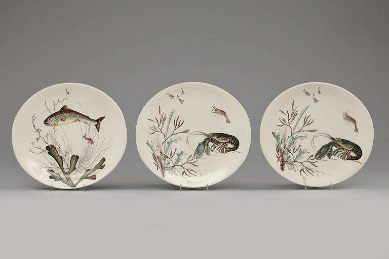 TALLRIKAR, 8 st, flintgods, Johnson Bros, England, 1900-tal.