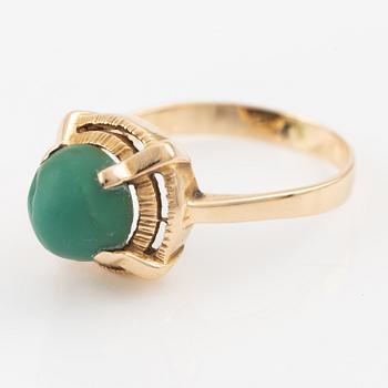 Ring, 18K gold with turquoise stone.