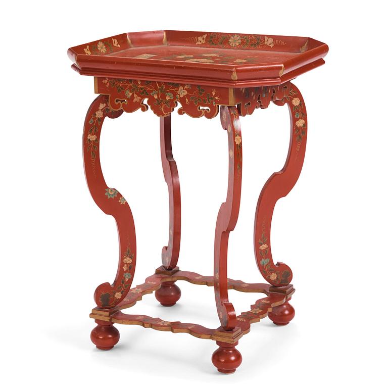 A chinoiserie table, 20th Century.