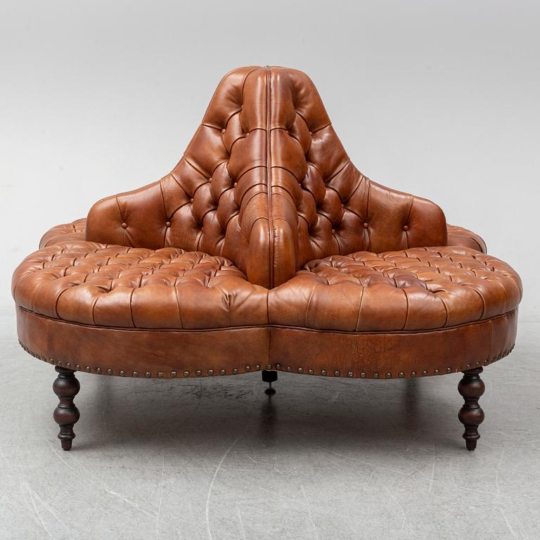 A leather sofa, England.