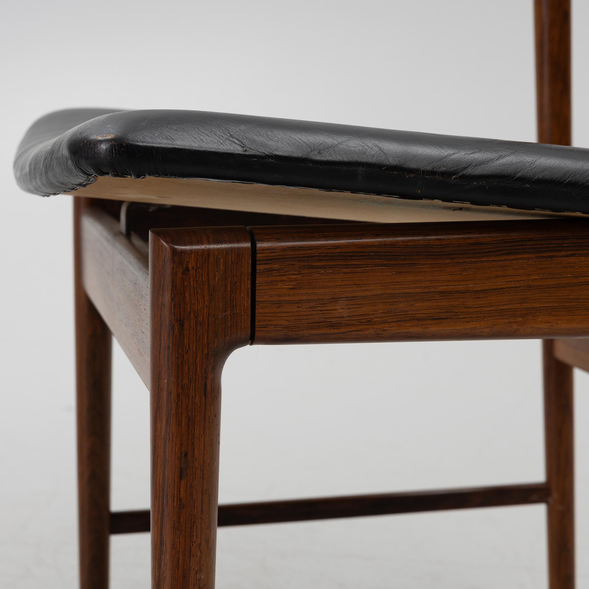 Ib Kofod-Larsen, a seven-piece dining suite, Säffle Möbelfabrik, 1960's.