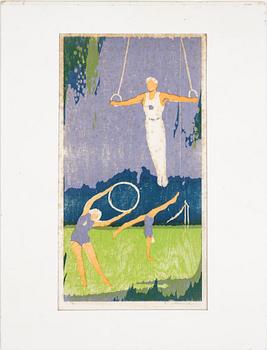 Kurt Ullberger · KURT ULLBERGER, träsnitt, signerad.