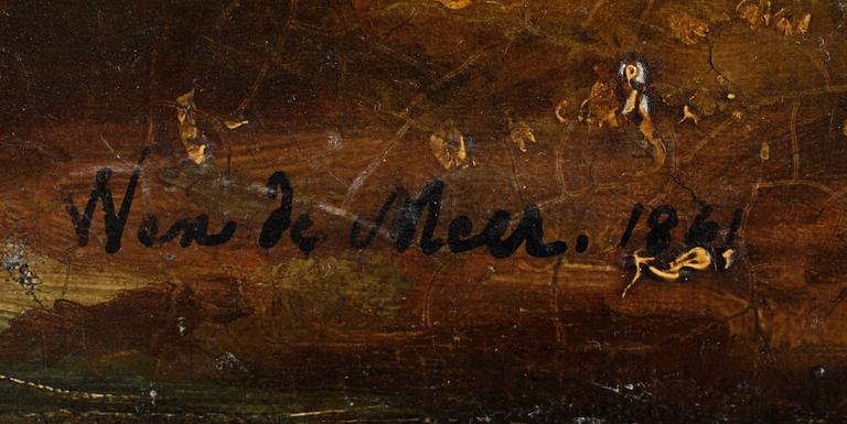OKÄND KONSTNÄR, olja på duk, sign o dat 1861.