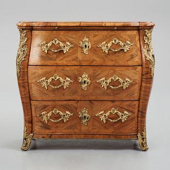 A Swedish Rococo 18th century commode by C Linning (master 1744-1779).