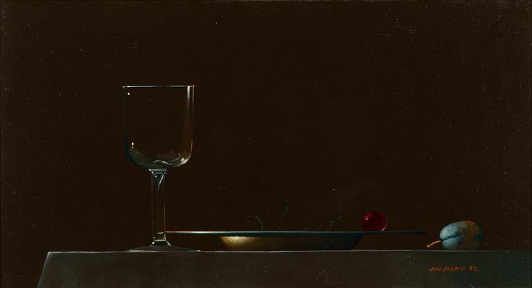 Jan Palmu, öljy levylle, signeerattu ja päivätty -82.