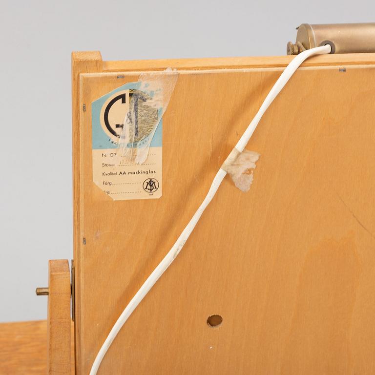 An oak dressing table, Glas&Trä, 1961.