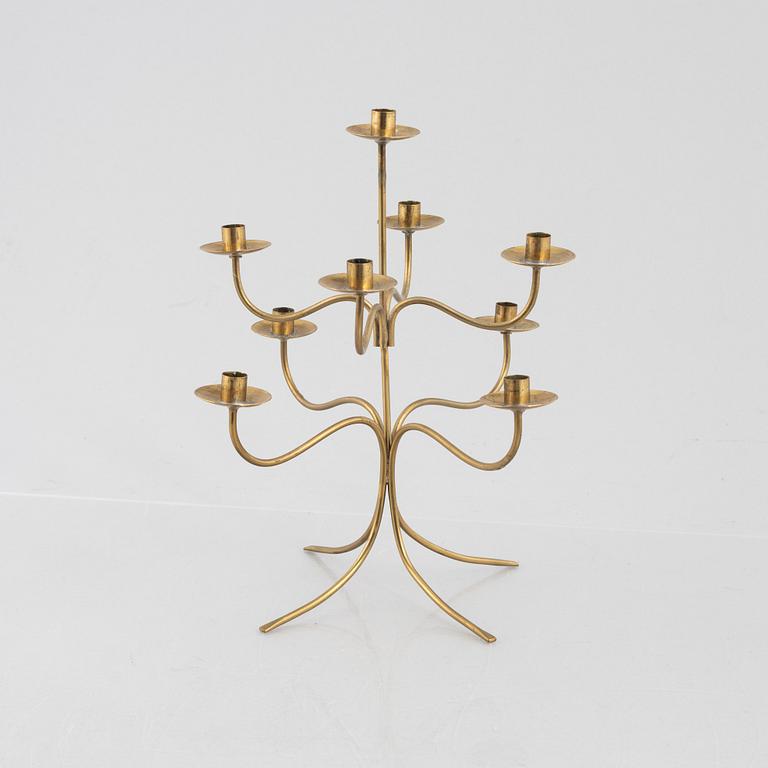 Josef Frank, a brass candelabrum, model 2554, Svenskt Tenn.
