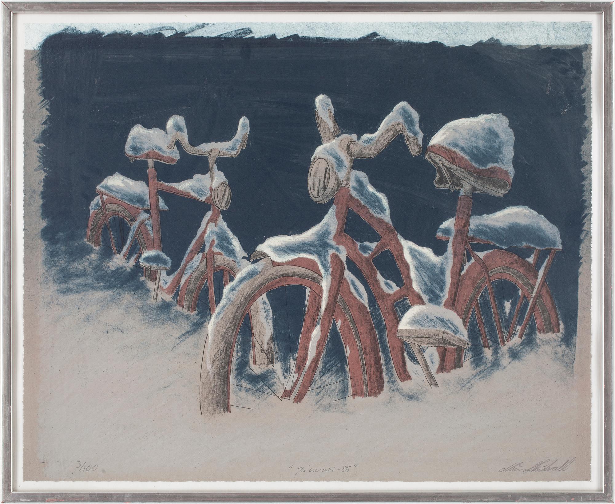 MÅNS HEIDVALL, litografi, "Januari - 86", signerad och numrerad 3/100.