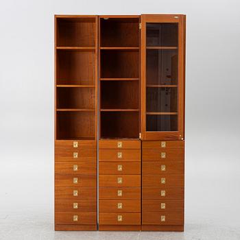 Göran Malmvall, three bookcases with drawers, 'KA72', Karl Andersson & Söner, Husqvarna.