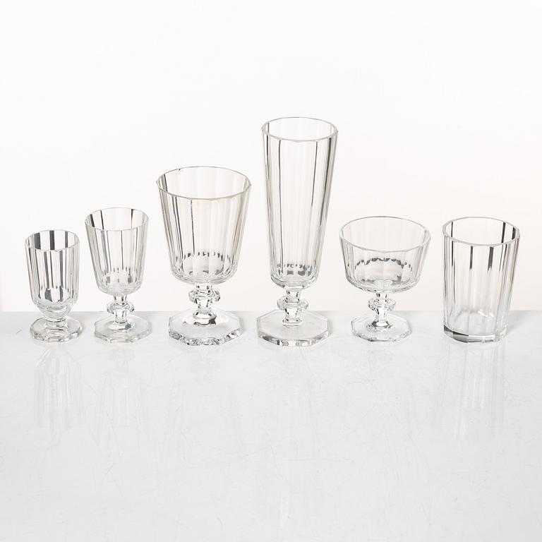 Elis Bergh, a 65-piece 'Karlberg' glass service, Kosta.