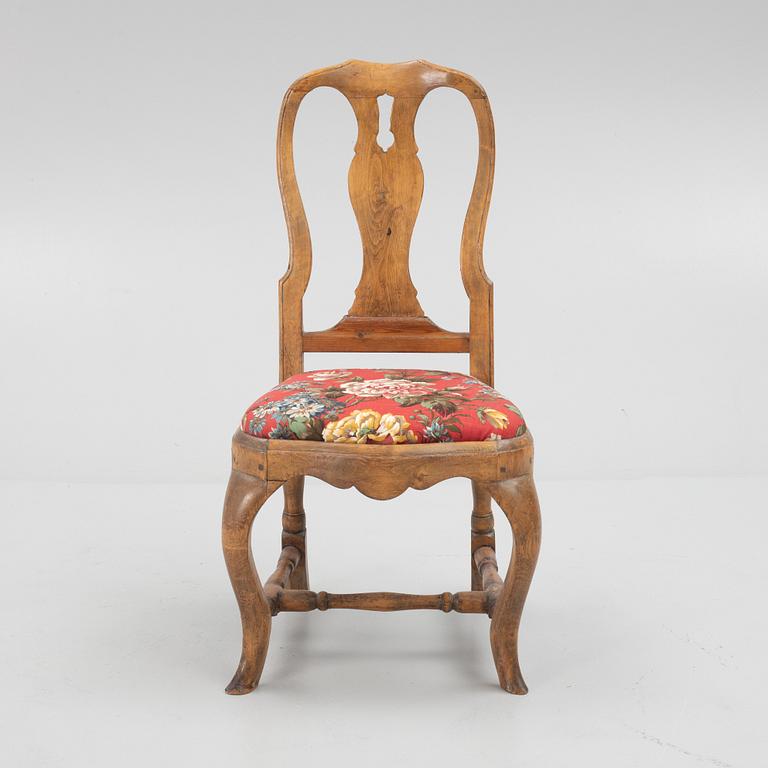 A Swedish rococo chair, Stockholm, later part 18th century.