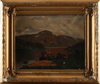 OKÄND KONSTNÄR, 2 st, oljor på duk, 1800-talets andra hälft.