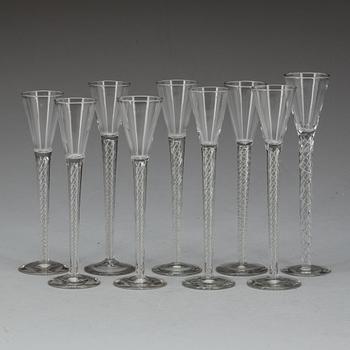 SPETSGLAS, 9 st snarlika, 18/1900-tal.