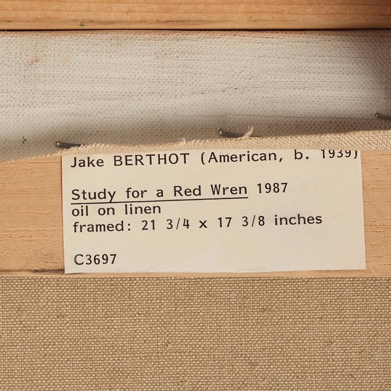 Jake Berthot, "Study for a Red Wren".