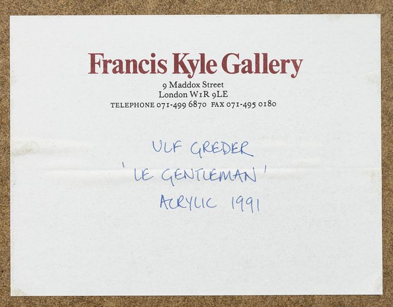 Ulf Greder, "Le Gentleman.".