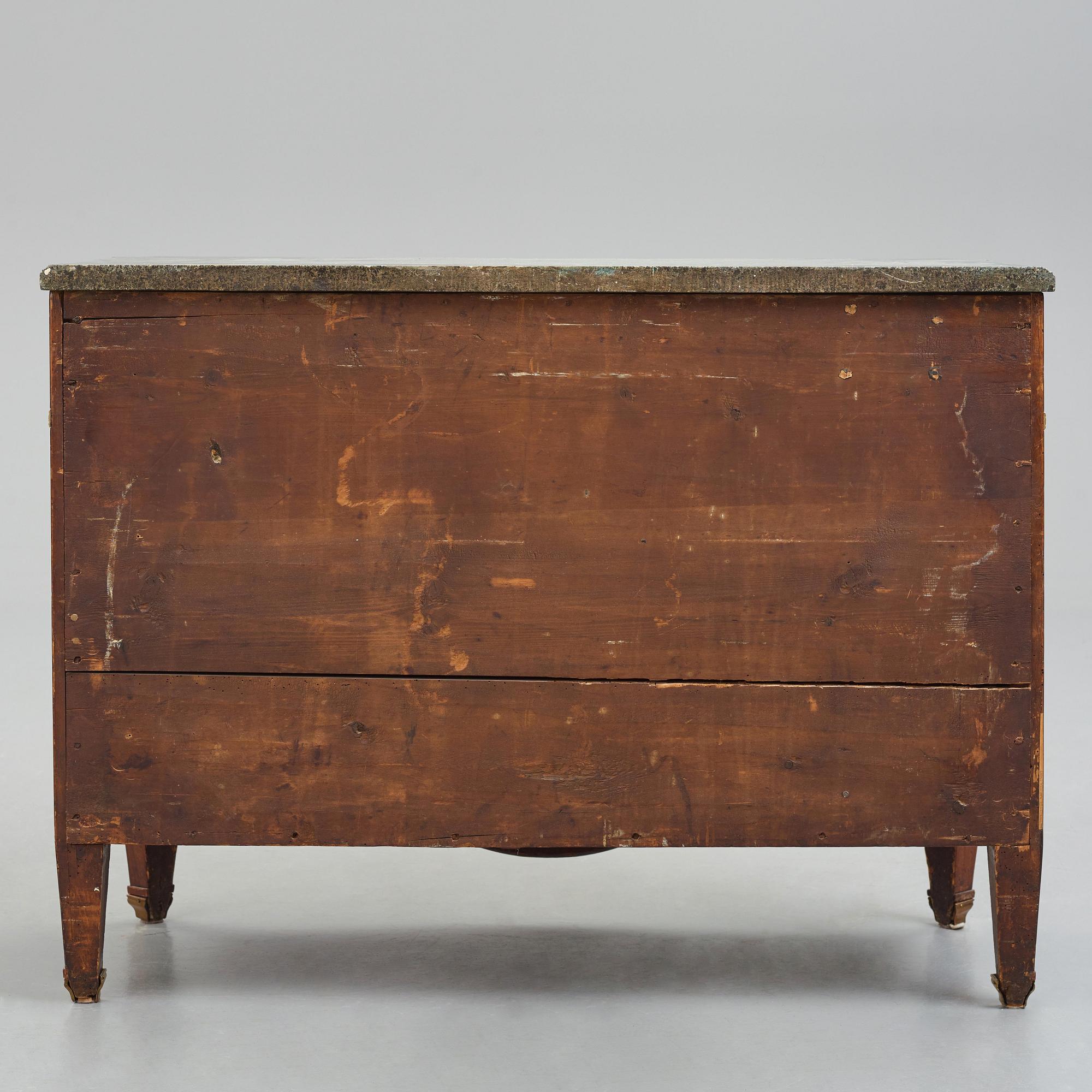 Byrå, av Gustaf Foltiern (mästare i Stockholm 1771-1804), Gustaviansk.