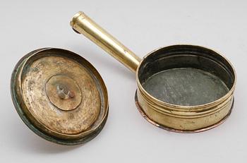 NATTLJUSSTAKE, mässing, 1700-/1800-tal.