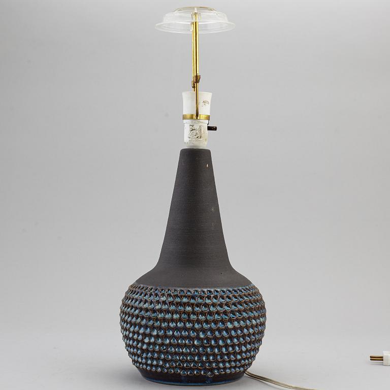 A Einar Johansen table lamp, Söholm stentöj, Bornholm, Denmark, second half of the 20th century,