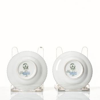 A group of 11 pieces of Royal Copenhagen "Flora Danica", Denmark, 20th Century.