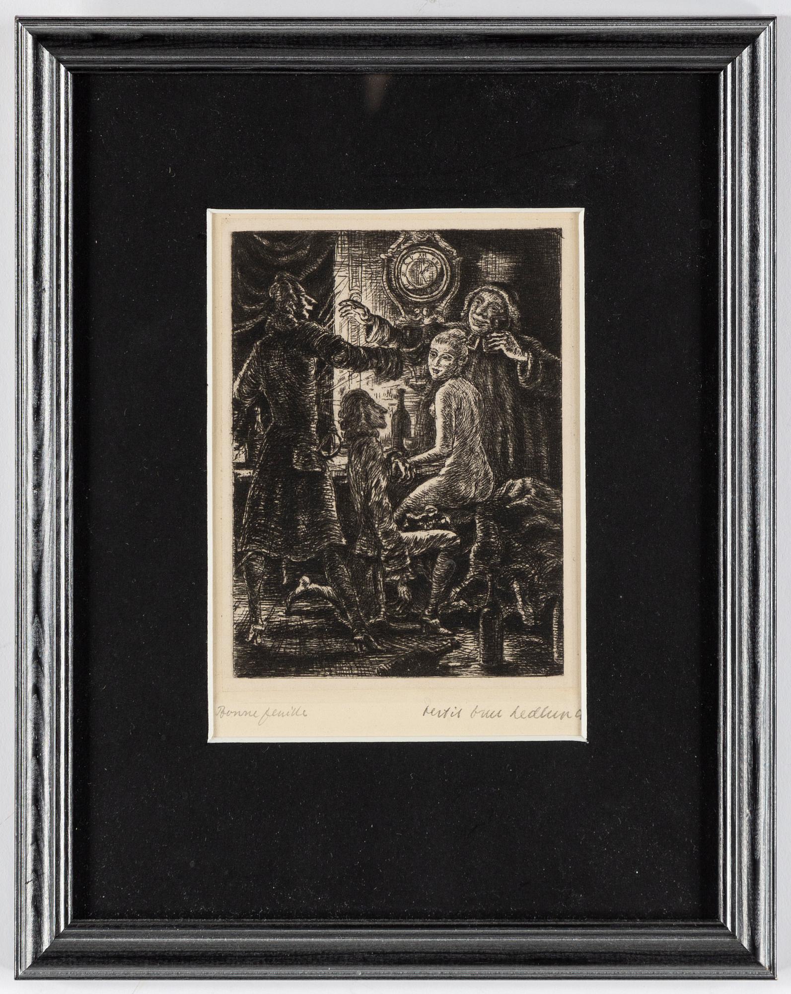 BERTIL BULL HEDLUND, etchings, 10, signed.