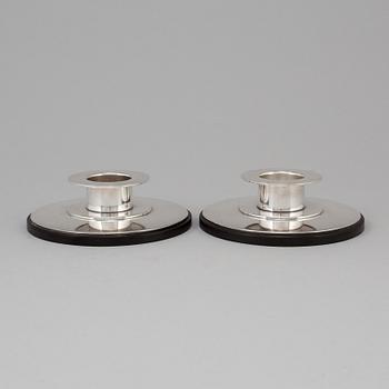 A pair of Danish EPNS ATLA candlesticks.