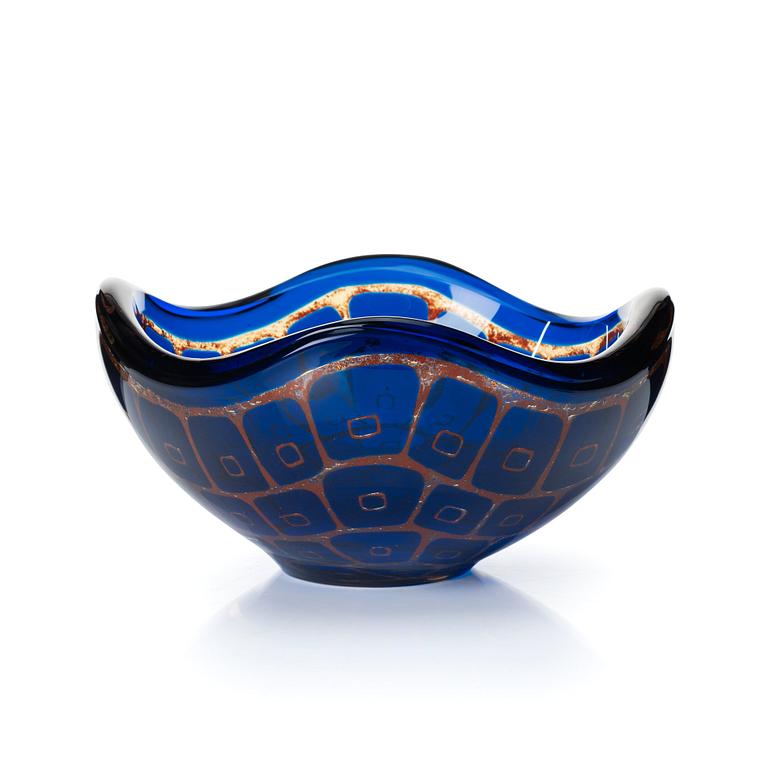 Sven Palmqvist, a "Ravenna" glass bowl, Orrefors, Sweden 1968.