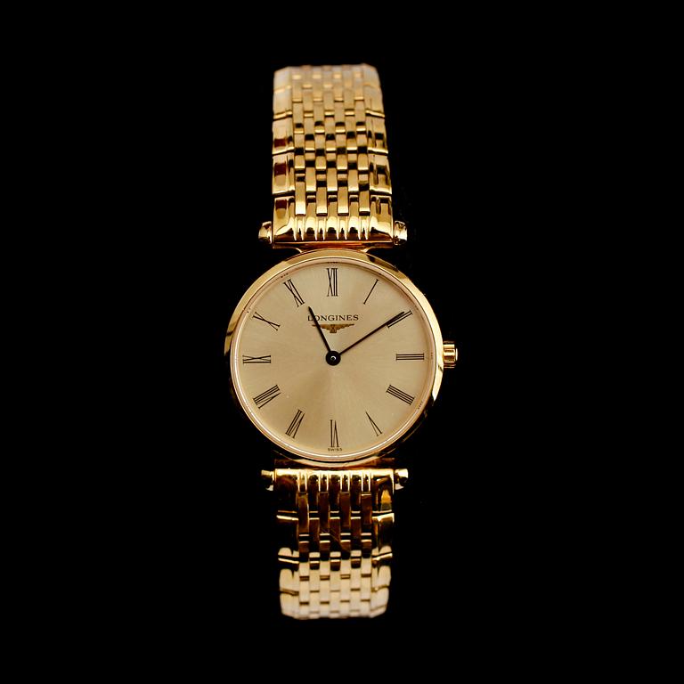 ARMBANDSUR, guld på stål, Longines.
