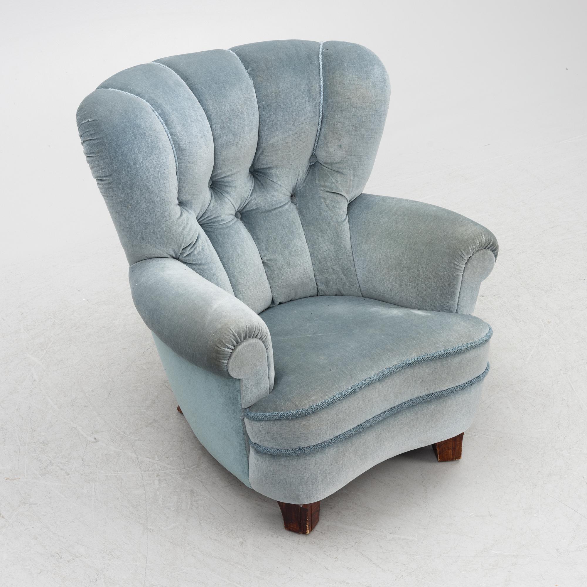 Armchair, Scandinavian Modern, 1940s.
